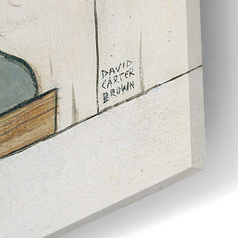 Art mural en verre acrylique Breakwater Bay «Pond Yacht 2» par David Carter, 12 po x 16 po, H 24 po x l 16 po x P 0,2 po