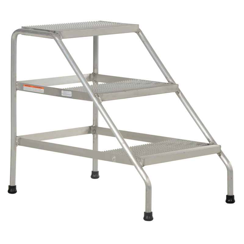 WFX Utility™ Ashdown 3 - Step Aluminum Step Stool | Wayfair