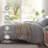 TOSMO 100% Linen Duvet Cover Set with Button Closure,Soft Breathable Durable Farmhouse Bedding-111202926-111202923