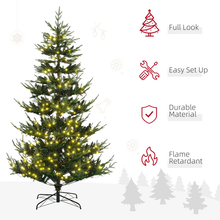 Best Choice Products 6ft Pre-Lit Artificial Aspen Christmas Tree