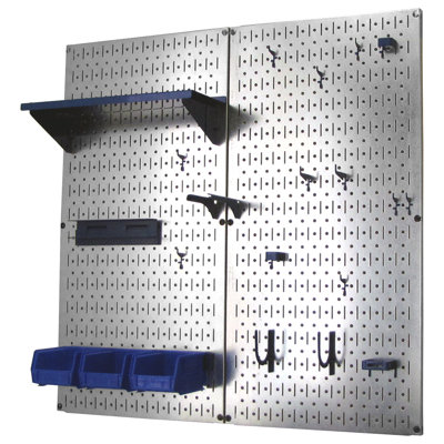 Ensemble de rangement à outils utilitaires avec panneau perforé pour le garage de H 32 po x l 32 po