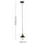 Harris 1 - Light Black/Antique Brass Cone Pendant-34605270
