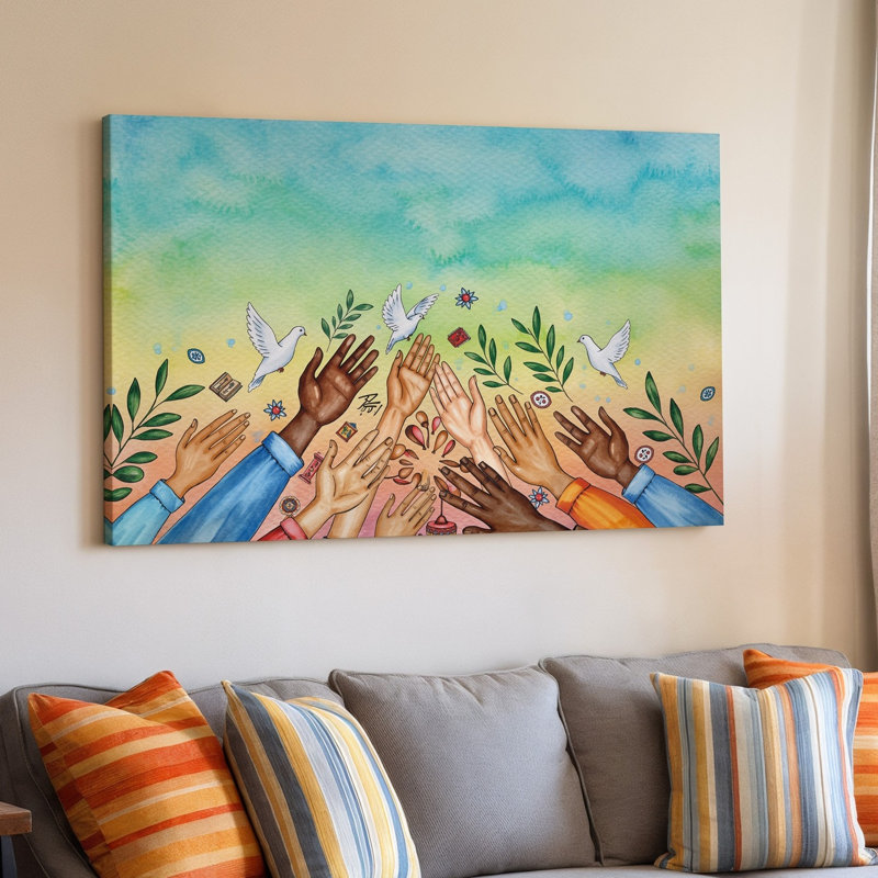 Reproduction d'art sur toile, H 9 po x l 12 po