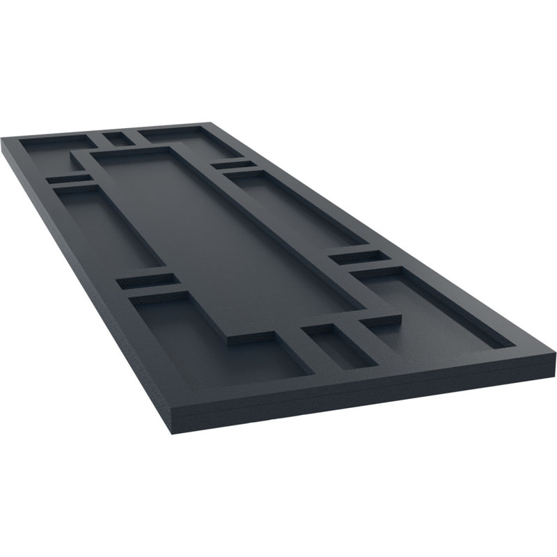 Volets en PVC True Fit Hastings, Bleu nuit sans étoile, 69", 18"