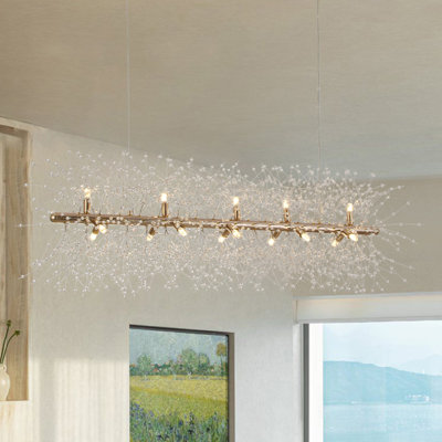 15-Light Linear Firework Chandelier 