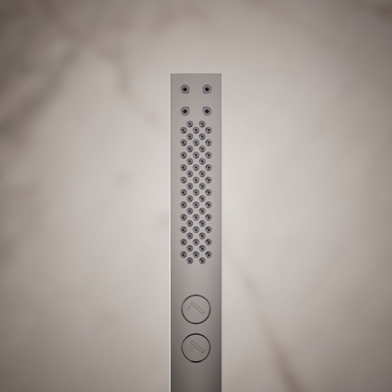 Shift Two-Function Handshower, Multi-Function Handheld Shower Head, Vibrant Titanium, 1.75 GPM, Square