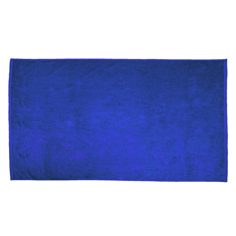 Velour 100% Cotton Lightweight Beach Towel, Royal