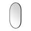 Miroir mural ovale en métal-341422517