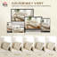 Canapé 86 po 3 places, canapé en velours côtelé avec coussin à ressorts, beige