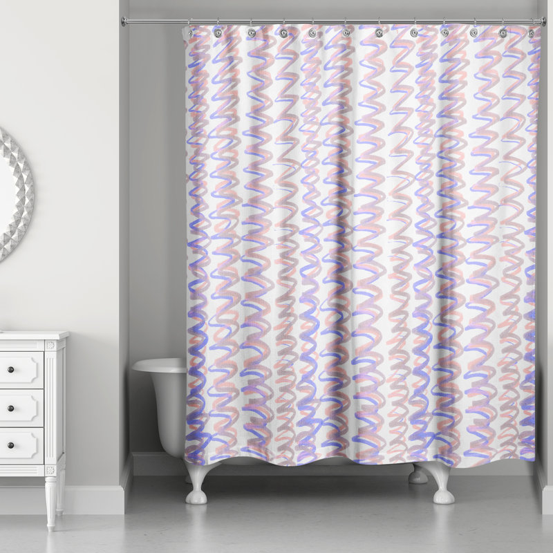 Rideau de douche Robertia, Mauve