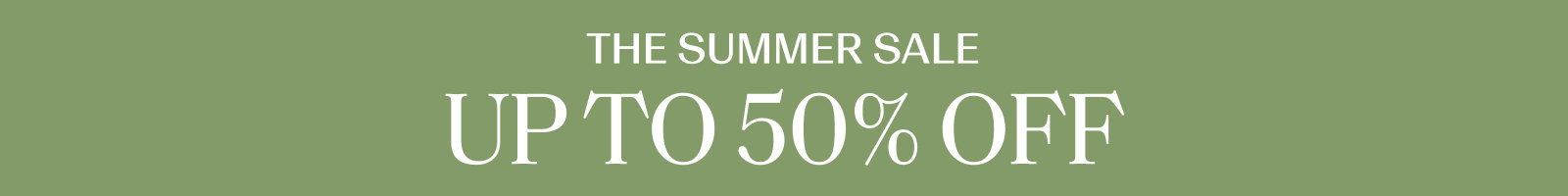 Summer Sale - Up to 50% Off
