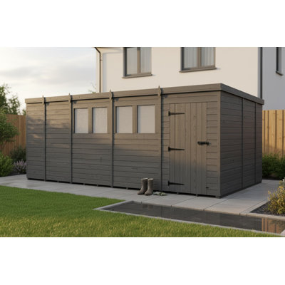 17x10 Pent Composite Shed