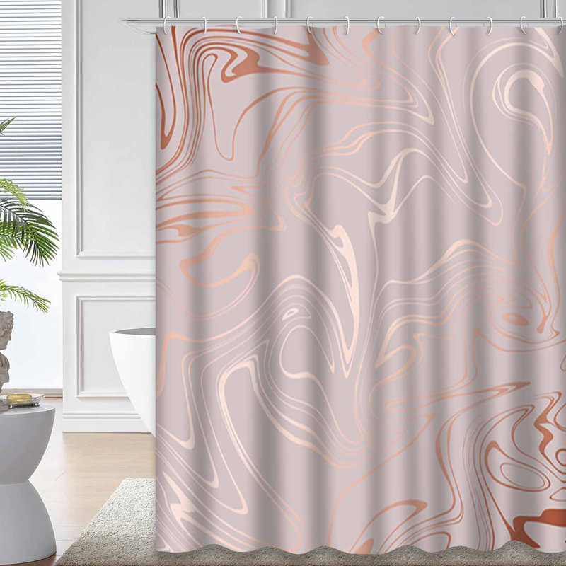 Rideau de douche Rose, L 72 po x l 84 po