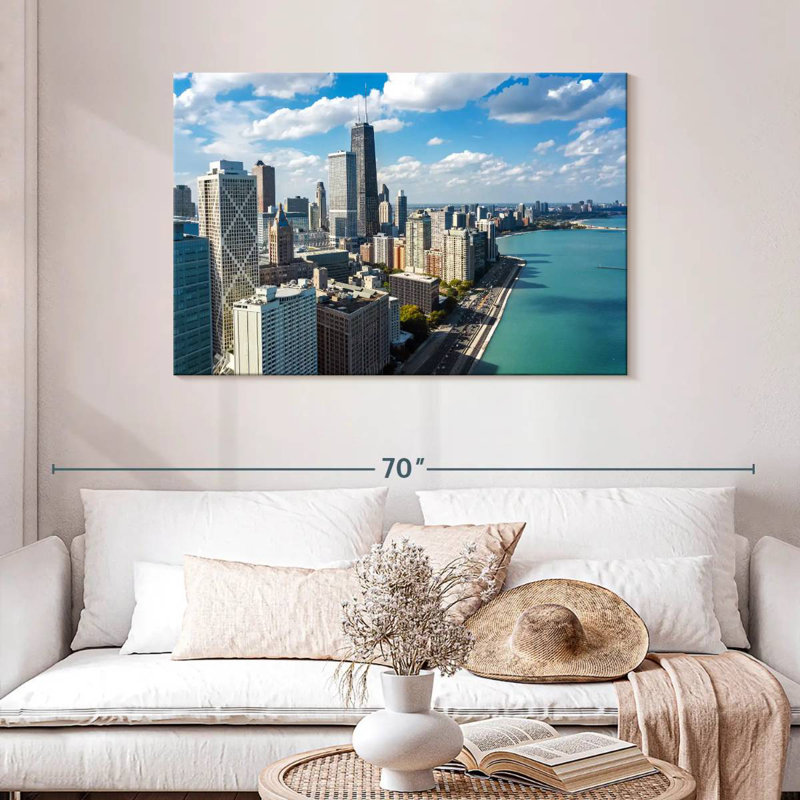 Ravi Chicago Waterfront Skyline, 30" H x 45" W