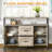 Industrial Sideboard Buffet Cabinet With Elegant Design And Multi-Functional Use