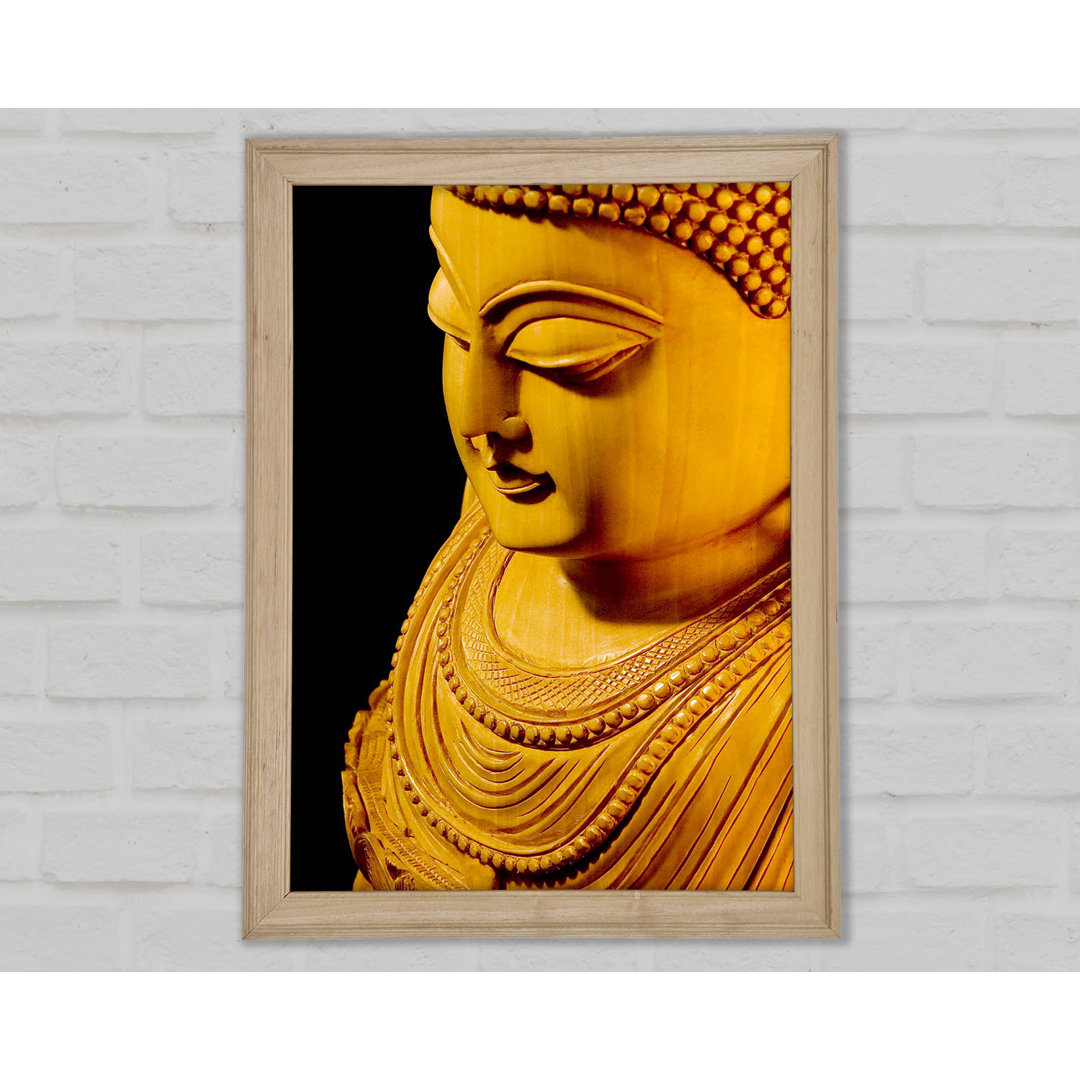 Buddha in goldenem Licht - Druck