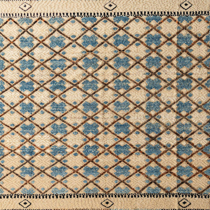 Tapis abstrait moderne 4929, Carré 6 pi