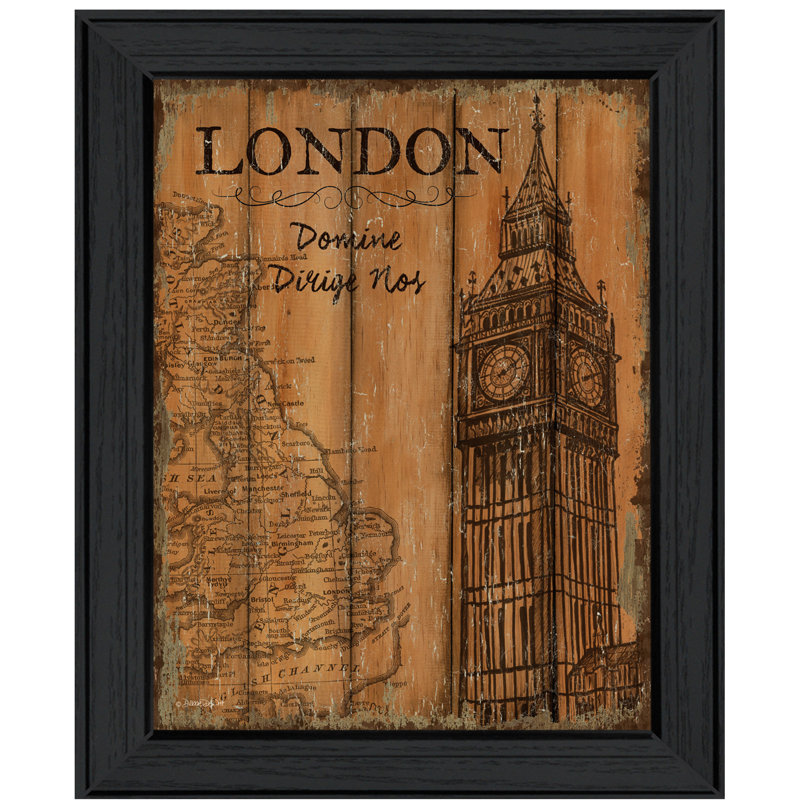 « london travel poster », impression encadrée