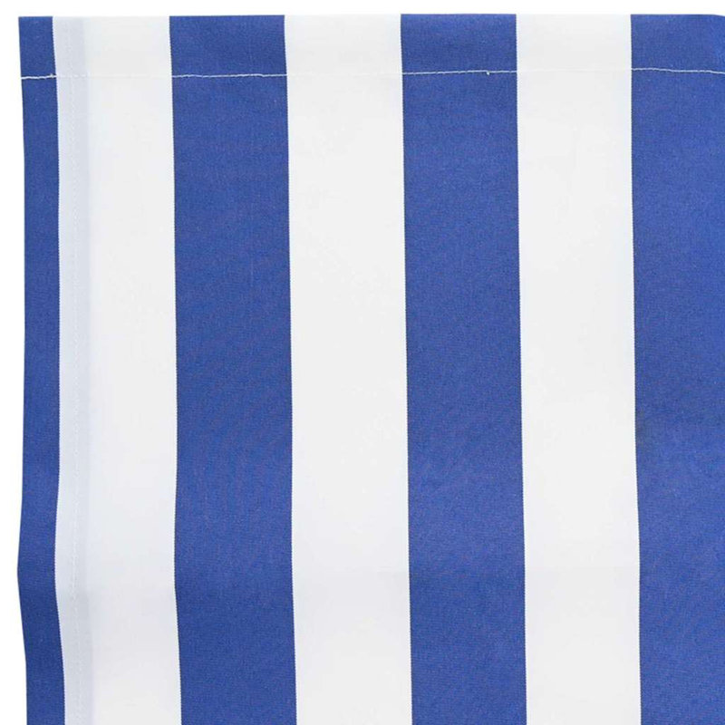 Retractable Awning, Blue;White/Grey Striped, 350cm H x 250cm W