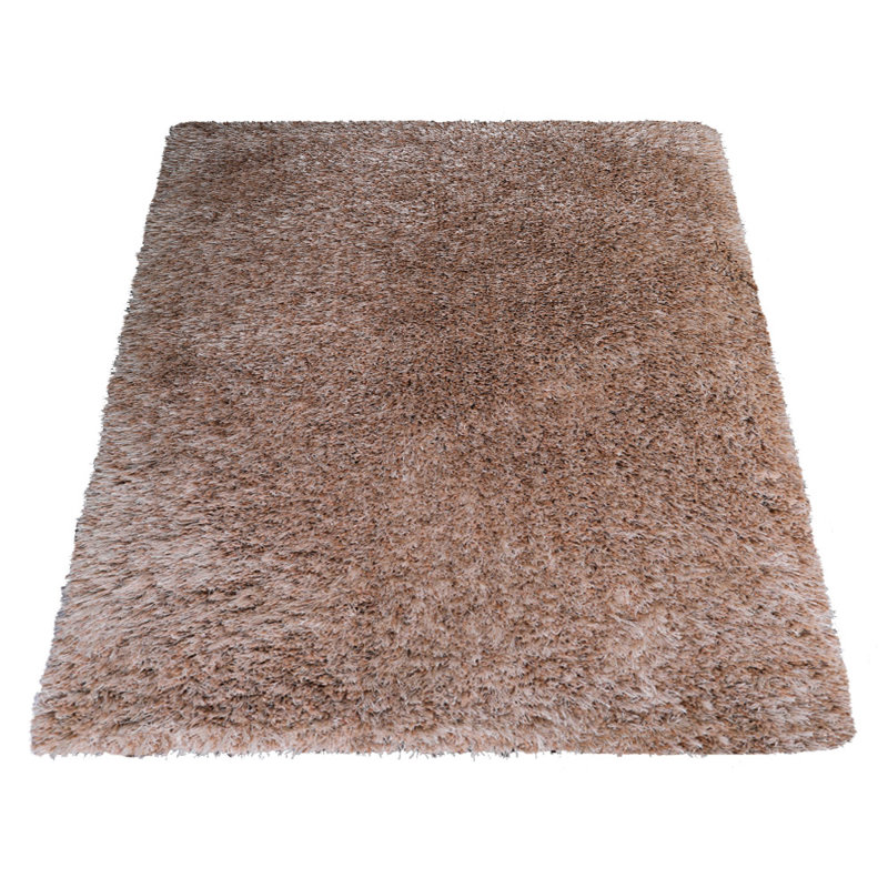 Tapis à poils longs en polyester touffeté à la main Manns, Rectangle 5 pi x 8 pi