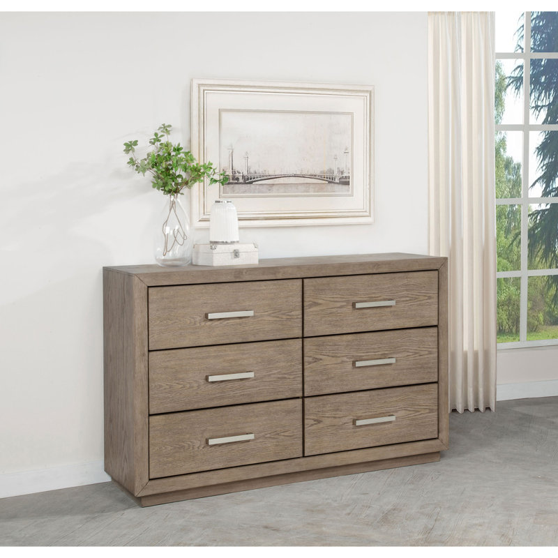 Commode 6 tiroirs Gibbons Barley Brown
