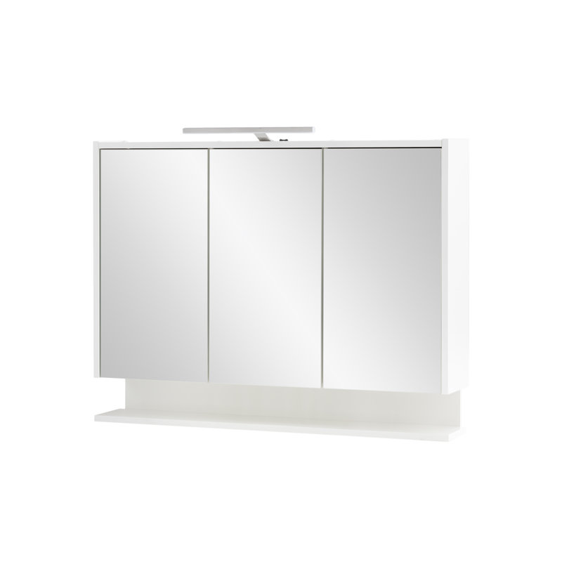 Mirror Cabinet with Lighting, 71.4" H x 93.5" W x 16" D