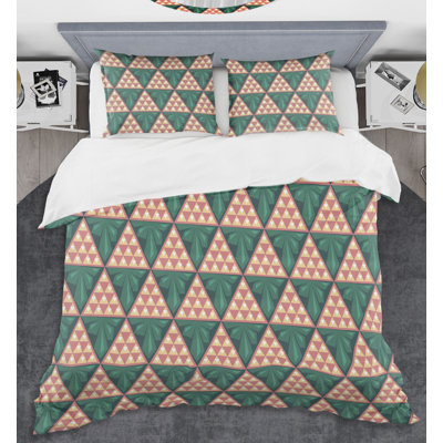 Polyester Twill Geometric Shapes Duvet Cover Set