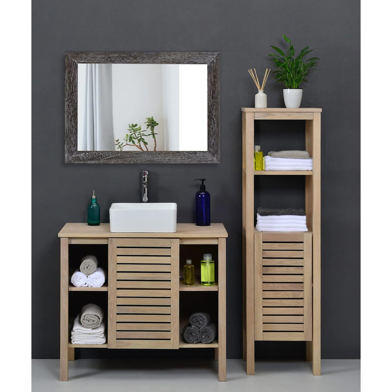 Rectangle Mirror, Grey