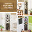 170cm H x 32cm W Metal Book Cabinet Bookcase