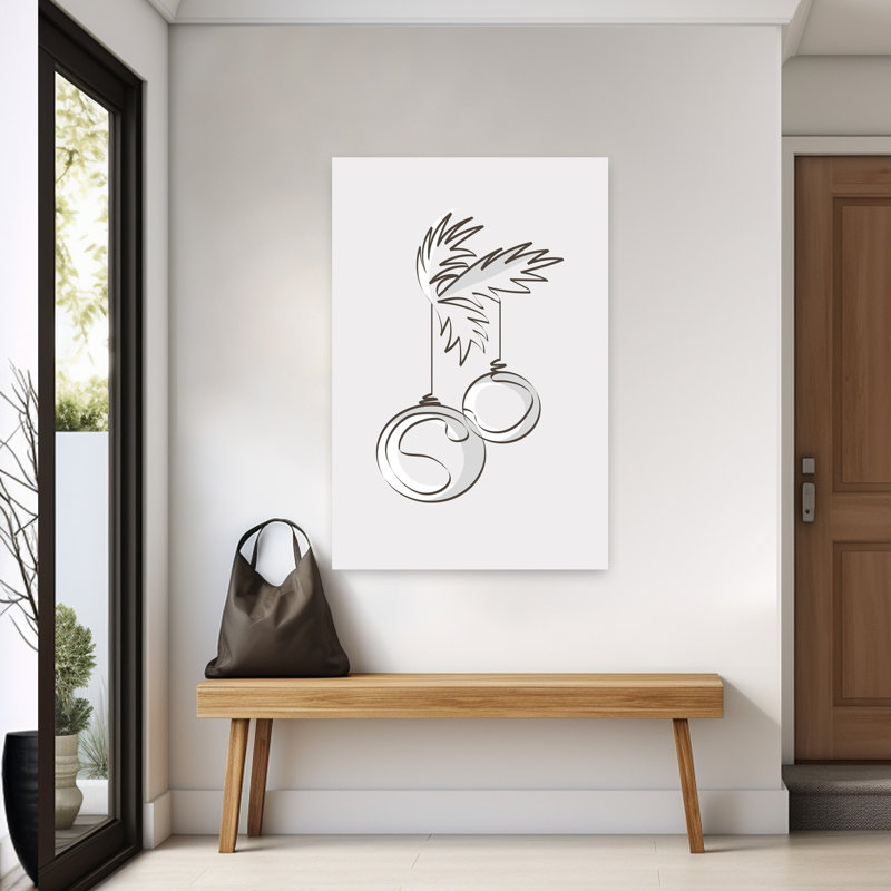 Merry Christmas 3, art contemporain abstrait, H 60 po x l 40 po
