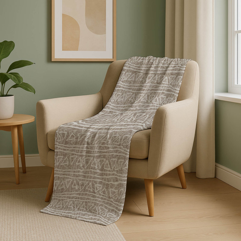 Jeté bohémien Addison Sherpa ASB730, Taupe