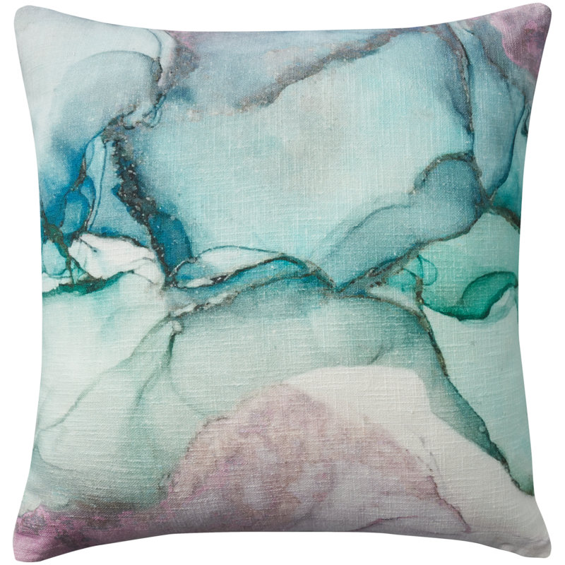 20" Abstract Multicolor Cotton Pillow Cover