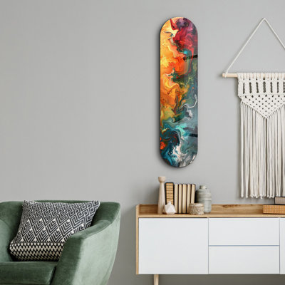 Peinture décorative en verre trempé