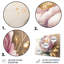 Décoration murale en métal rose et doré Camellia-113141330