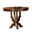 Table de salle à manger 48 "en bois massif brun