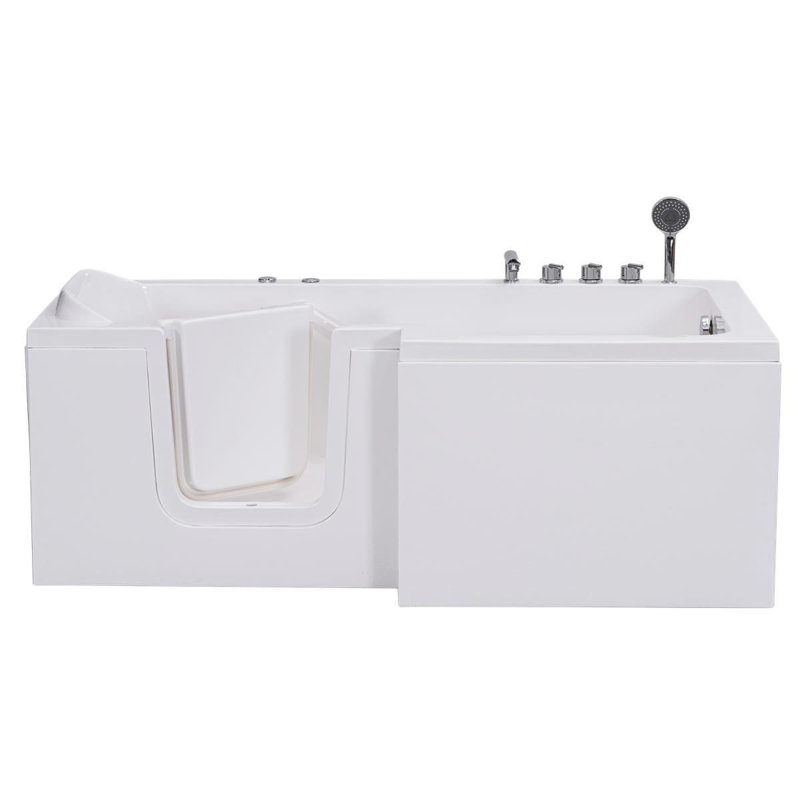 Coniston 1700mm x 855mm Freestanding Acrylic Bathtub, Right
