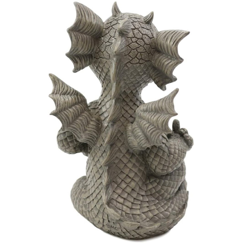 Statue de bébé dragon assis The Bird Rude