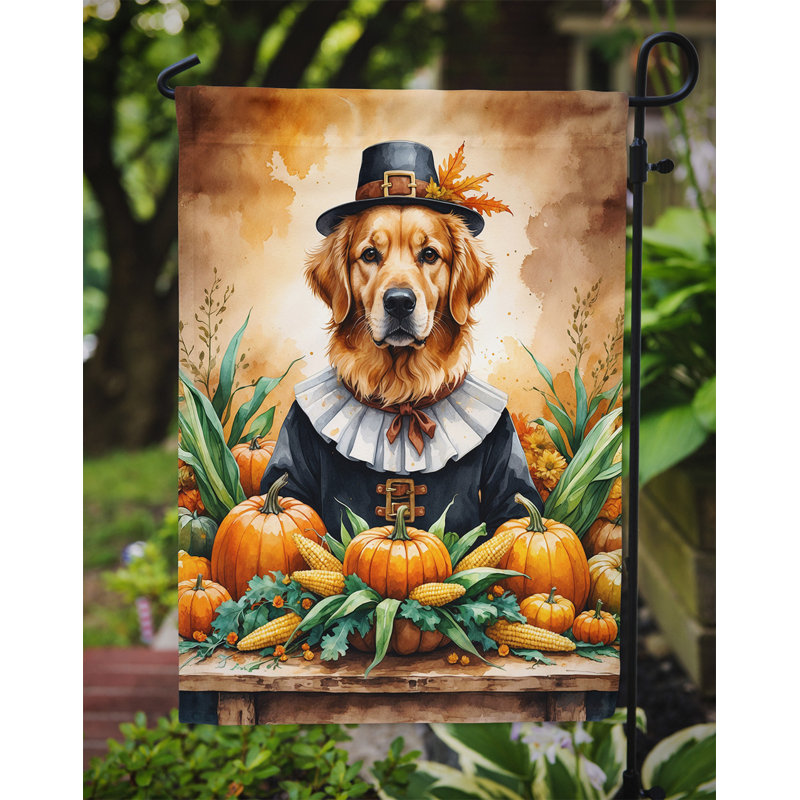 Drapeau du jardin de l'Action de grâce, Golden Retriever