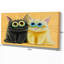 « 2 chatons », reproduction d’impression sur toile tendue-29496144