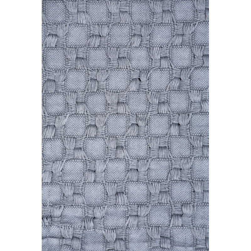 Knitted Throw Blanket, Silver