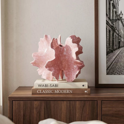 Pink Modern Novelty Ceramic Decorative Vase