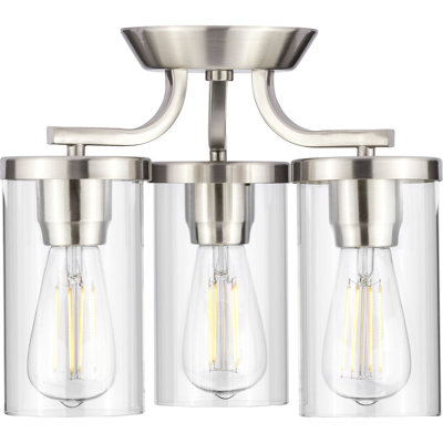 Rumaysa Glass Semi Flush Mount
