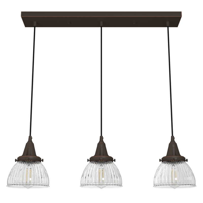 Cypress Grove 3 - Light Cluster Bell Pendant, Onyx Bengal