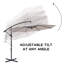 Parasol en porte-à-faux 10 pi Erbe-815474379