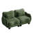 Chenille  Loveseat (Green)