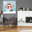  «Faire un ami bonhomme de neige» par Elle Media Group SA, art mural en verre acrylique, 36 po x 36 po-1729640062