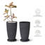 Ensemble de 2 pots à fleurs hauts et ronds-848505874-878031881