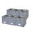 Collapsible Felt Cube Storage Bin with Label Holder and Metal Handles-94532460-94532463