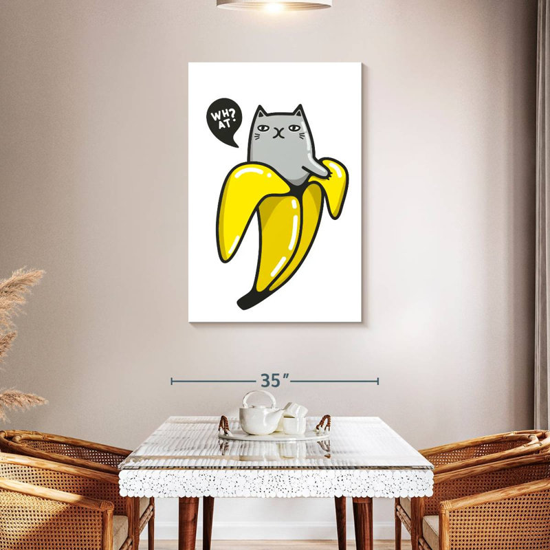 Brampt Banana Cat, 45" H x 30" W