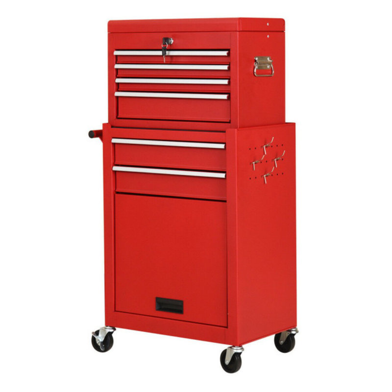 Armoire à roulettes, Rouge